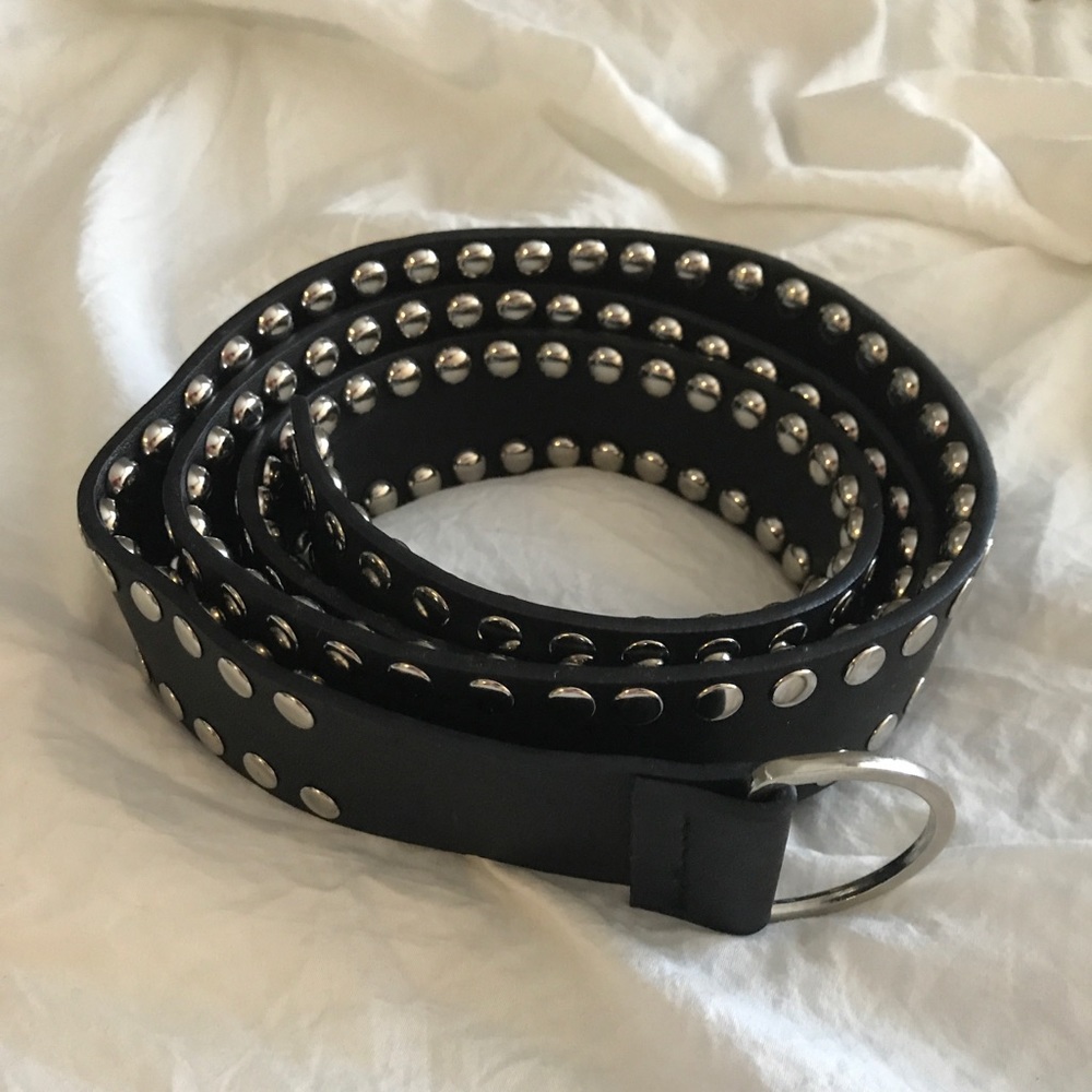 Princess Polly black studded belt NWOT